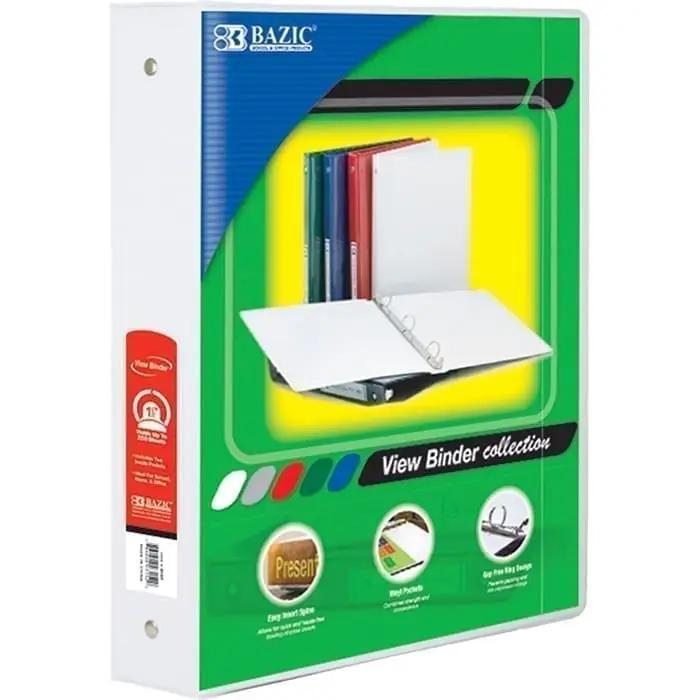 best 3 ring binder for cards Binder 3 ring Clear view 2 inch white Brand: Best in Class