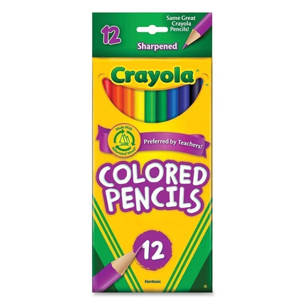 colored pencils crayola 12 count box
