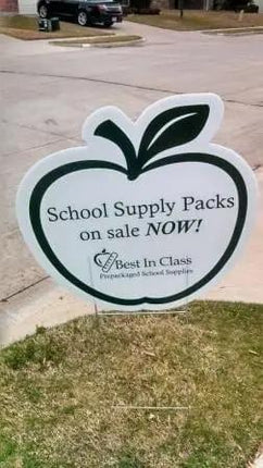 Driveway Sign, school supply pack sale
