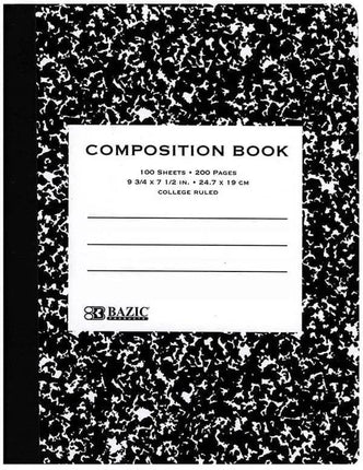 Composition Book College Rule 100 ct
