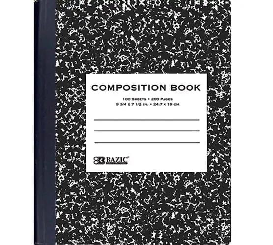 Used Math Composition Book Composition Book, Wide Ruled | School Supply Packs by Pala Supply ...