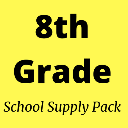 8th Grade school supply pack kit