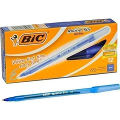 Pen, blue round bic